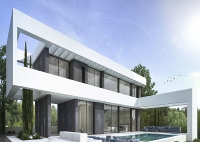 Neubau Villa mit großen Terrassen und Pool in Benitachell 535.000 €
