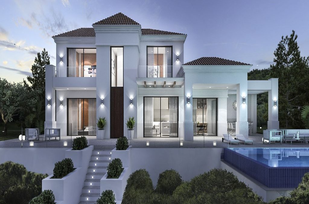 Schöne Neubau Villa auf 2 Ebenen mit Pool in Benissa 475.000 €