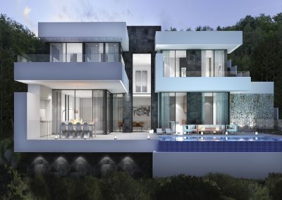 Noble Neubau Villa auf 2 Ebenen mit Pool in Javea 675.000 €