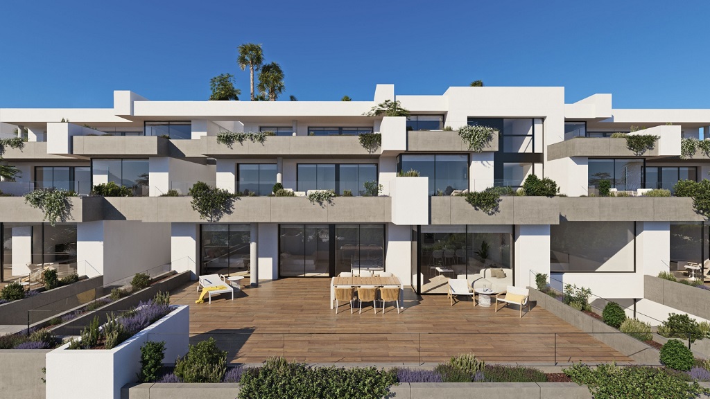 Neue Luxus-Wohnung am Golfplatz mit herrlichem Panorama-Meerblick 375.000 €